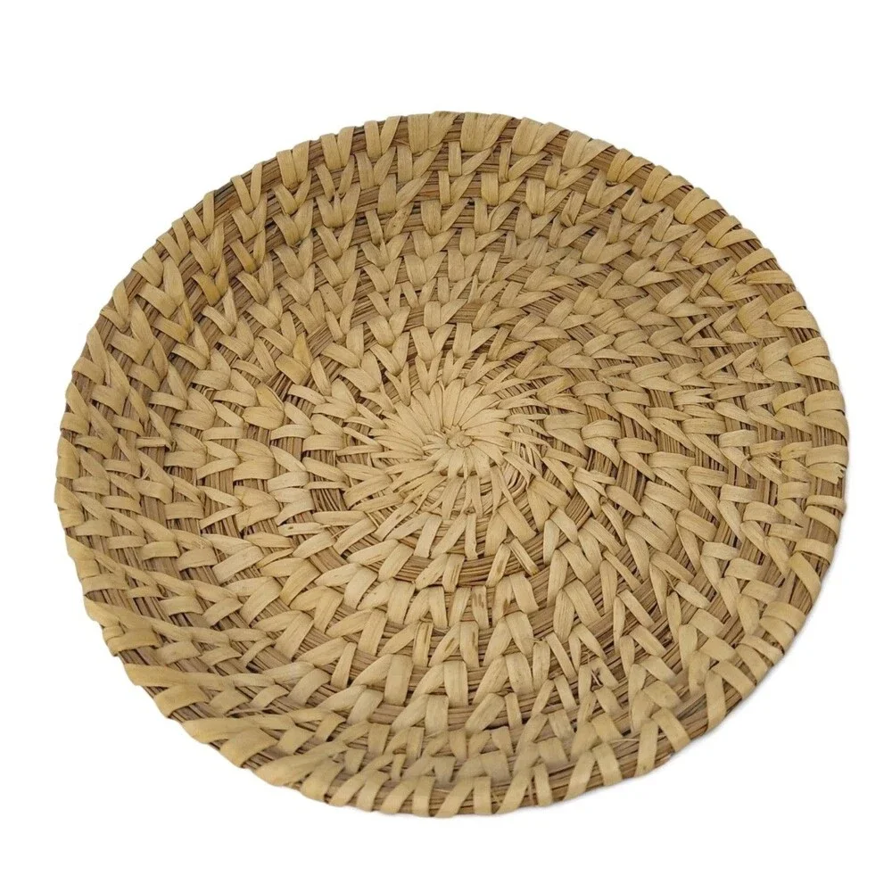 Tohono O'odham Papago  Woven Grass Basket Tray 7.5